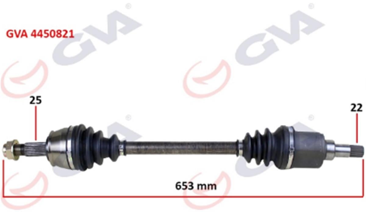 Komple Aks Sol Bipper 1.4 Hdı 07 653Mm