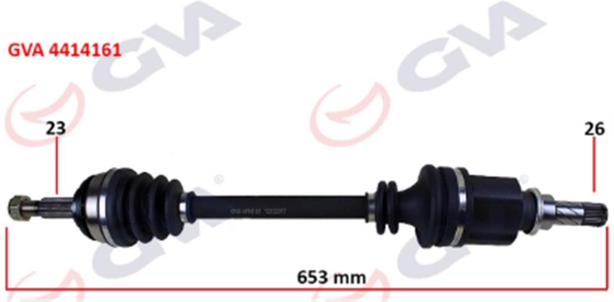 Komple Aks Sol Clio 3 1.5 Dcı 05- Logan 1.4-1.6-1.5 Dci 07- 653Mm