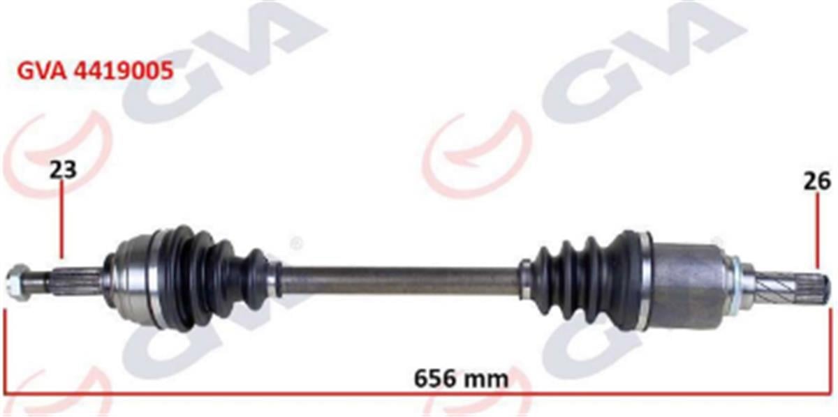 Komple Aks Sol Dacıa Sandero Stepway Iı 12- 1.5Dcı 656Mm