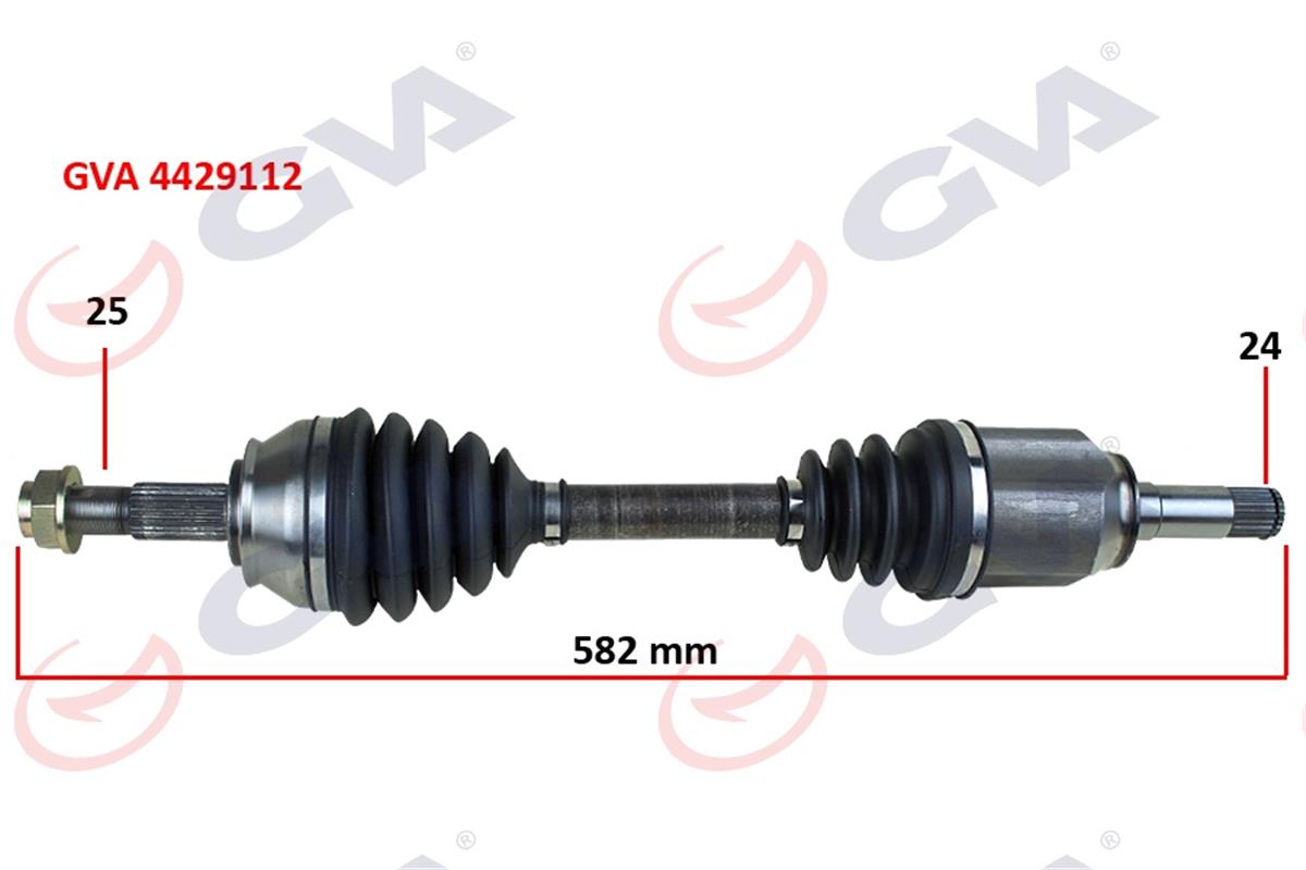 Komple Aks Sol Fıorıno 1.3 Mtj 07-13 582Mm Aks Lale Li