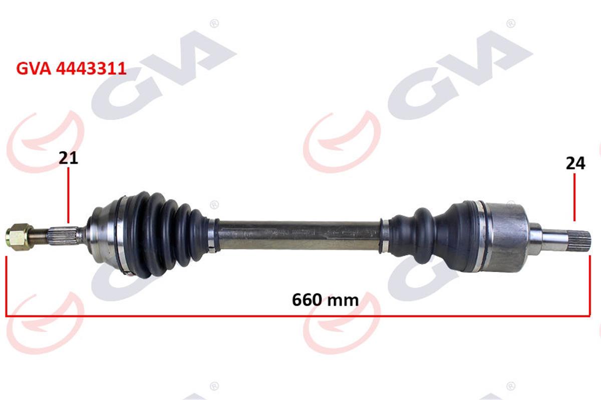 Komple Aks Sol Peugeot 301-Elysee 12- 1.6 Hdı 660Mm
