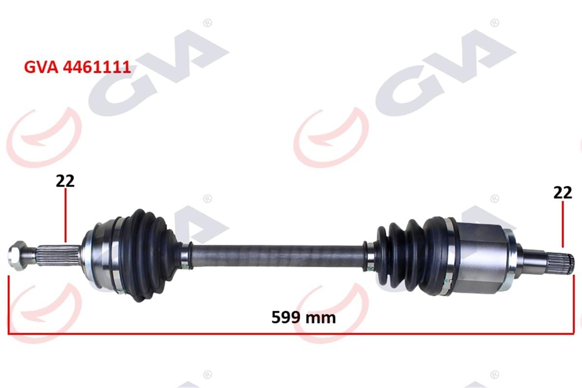 Komple Aks Sol Skoda Favorıt 1.3 89-94 599.5Mm