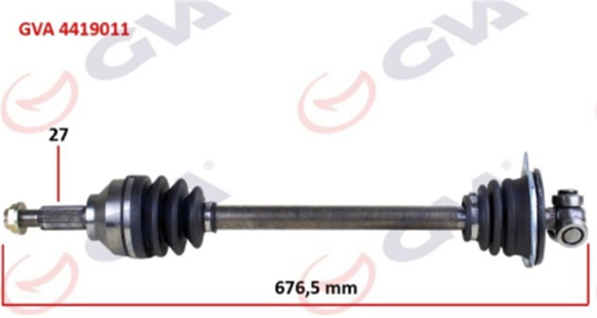 Komple Aks Sol Trafiç  2-Opel Vıvaro 1.9 Dcı 01 676Mm