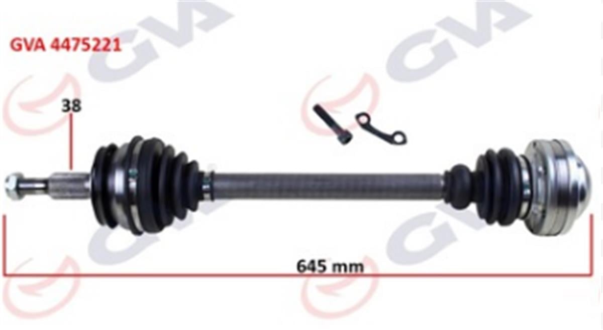 Komple Aks Sol Transporter T5 1.9 Tdı 03-11 645Mm Axb-Axc