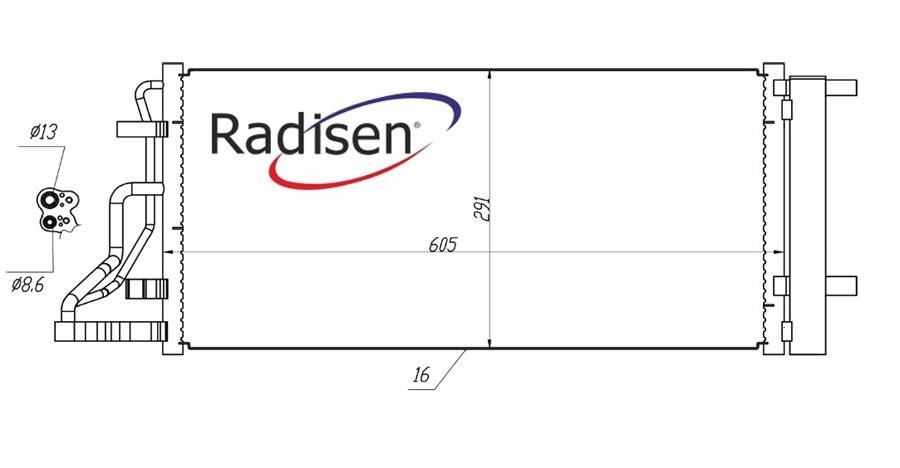 Hyundai Kona Klima Radyatörü 1.0 T-GDI-1.6 CRDI VGT RADISEN
