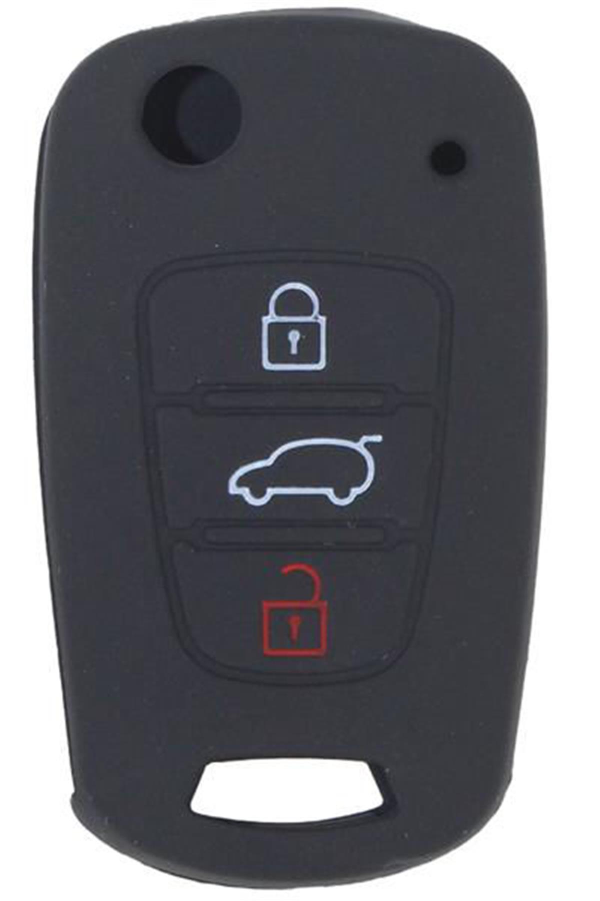 Kontak Anahtar Kumanda Koruyucu Kılıf Silikön Siyah Hyundaı Accent Era-I20-I30-E