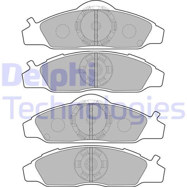 Daewoo Korando Musso Ssangyong Korando Musso Ön Fren Balatası DELPHI