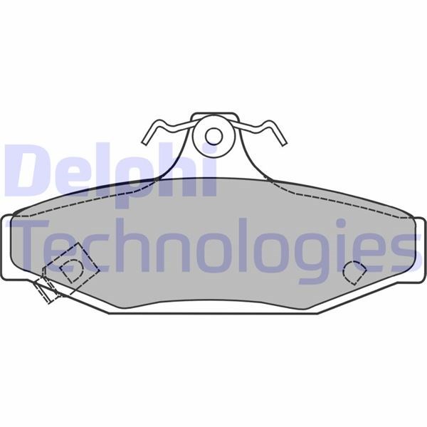 Daewoo Korando Musso Ssangyong Korando Musso Arka Fren Balatası DELPHI