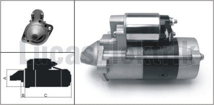 Mitsubishi L200 L300 Marş Motoru 12V 2.2KW 10 Diş LUCAS