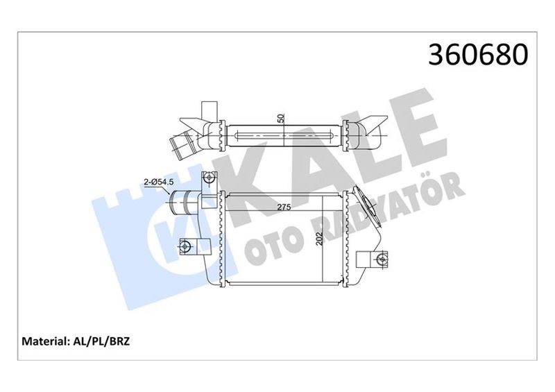 Mitsubishi L200 Intercooler 2.5DI-D KALE-RADYATOR