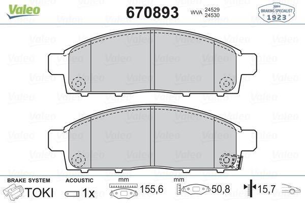 Mitsubishi L200 Ön Fren Balatası VALEO