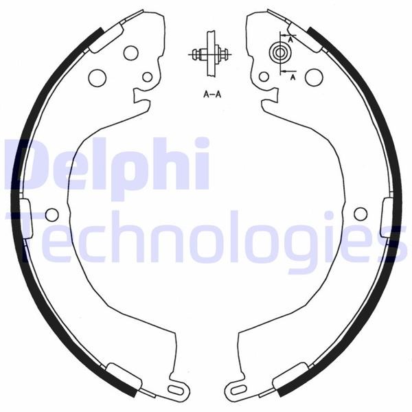 Mitsubishi L200 L400 Space Gear Arka Fren Pabucu DELPHI