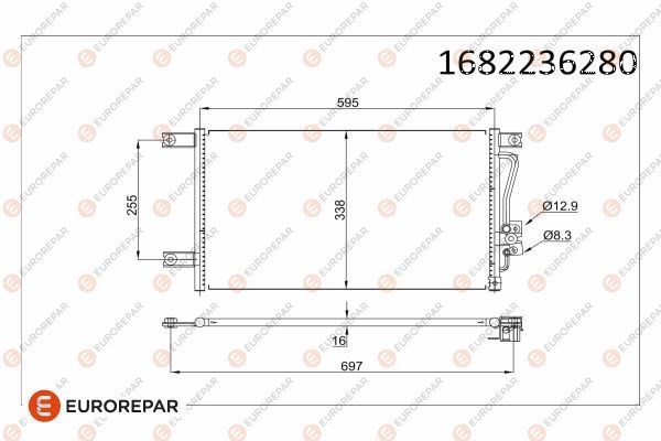 Mitsubishi L200 Klima Radyatörü Kondanseri 2.5L 4D56 K64T K74T EUROREPAR
