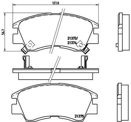 Mitsubishi L200 L300 Ön Fren Balatası BREMBO