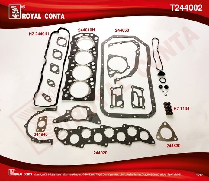 Mitsubishi L300 Hyundai H100 Motor Takım Conta Subap Lastikli ROYAL