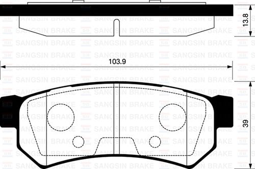 Chevrolet Lacetti Arka Fren Balatası SANGSIN