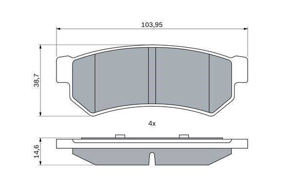 Lacetti Nubira Arka Balata BOSCH