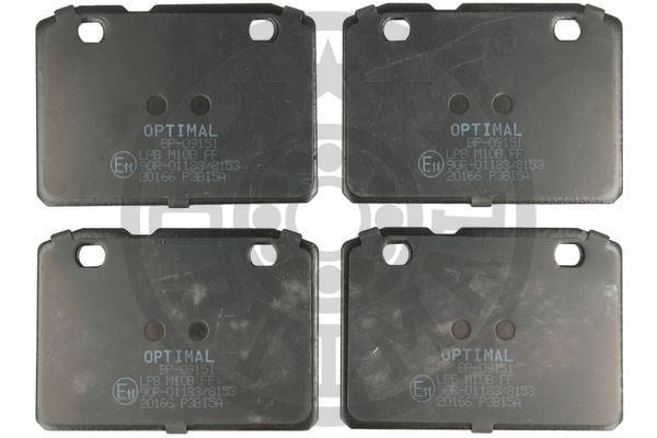 Lada 1200-1500 1200-1600 Nova Toscana Diskli Fren Balata Seti OPTIMAL