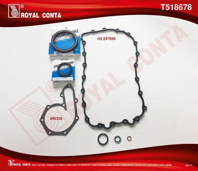 Renault Laguna I II Alt Takım Conta Reinz Keçeli 2.0 16V F4R ROYAL