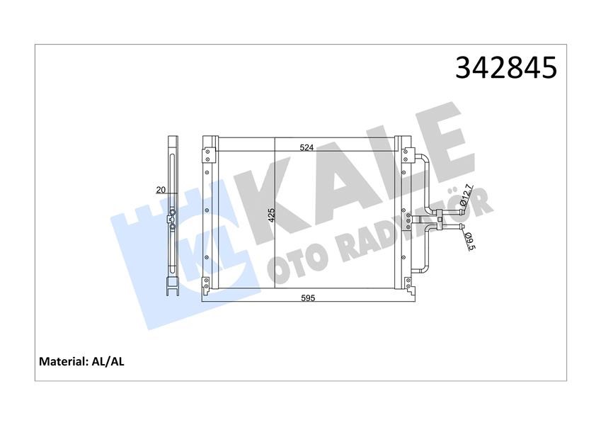 Renault Laguna I Klima Kondenseri KALE-RADYATOR