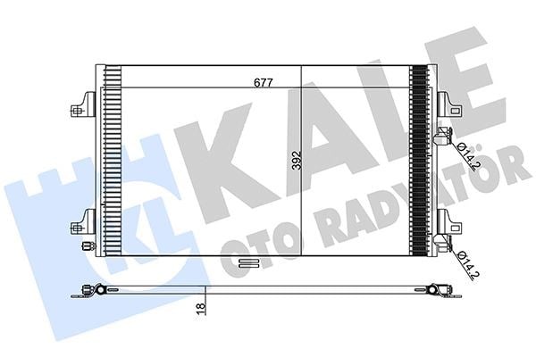 Renault Laguna II Klima Radyatörü 1.6 16V KALE-RADYATOR
