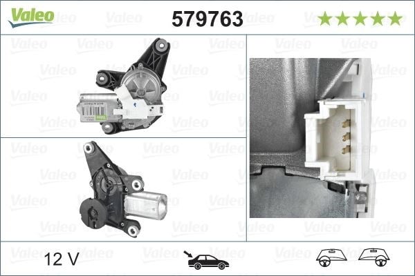 Renault Laguna II Arka Silecek Motoru VALEO