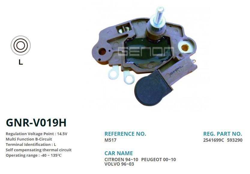 Renault Laguna Megane Espace Safrane Master Alternatör Konjektörü GENON