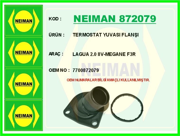 Renault Laguna Termostat Yuvası Flanşı 2.0 8V F3R BESCHER