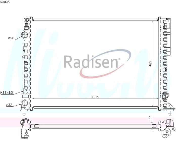 Renault Laguna Radyatör RADISEN