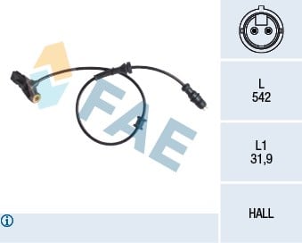 Renault Laguna Arka Sol ABS Kablosu Sensörü FAE