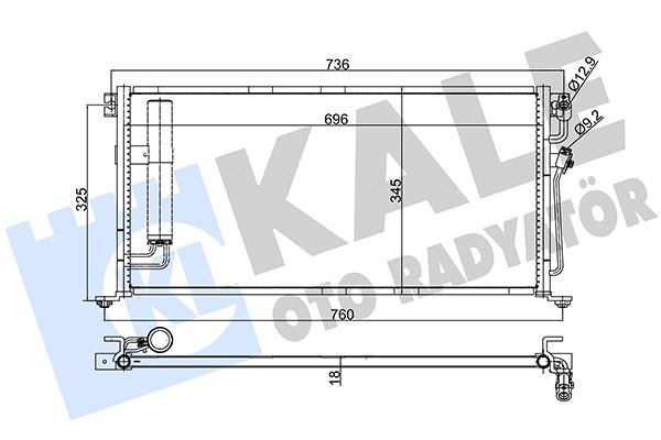 Mitsubishi Lancer Klima Kondenseri KALE-RADYATOR