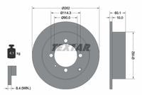 Mitsubishi Lancer Arka Fren Diski Dolu Tip TEXTAR