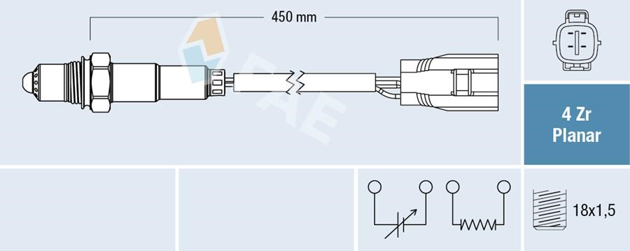 Mitsubishi Lancer Oksijen Sensörü Katalizör Önü FAE
