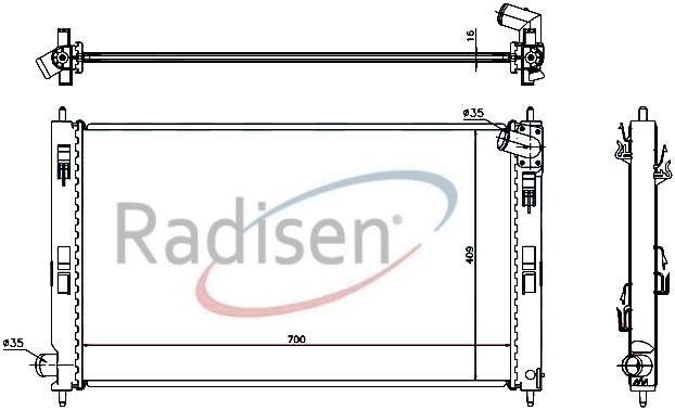 Mitsubishi Lancer 1.5i 16V Otomatik Radyatör RADISEN