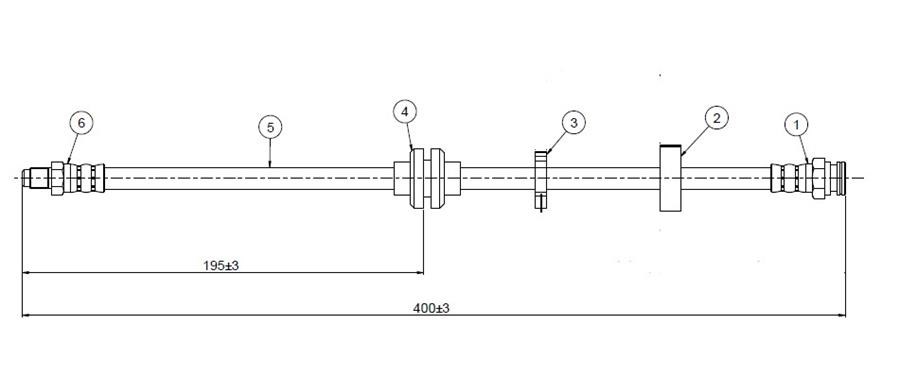 Lancia Y 1.1-1.2 8V Ön Fren Hortumu CAVO