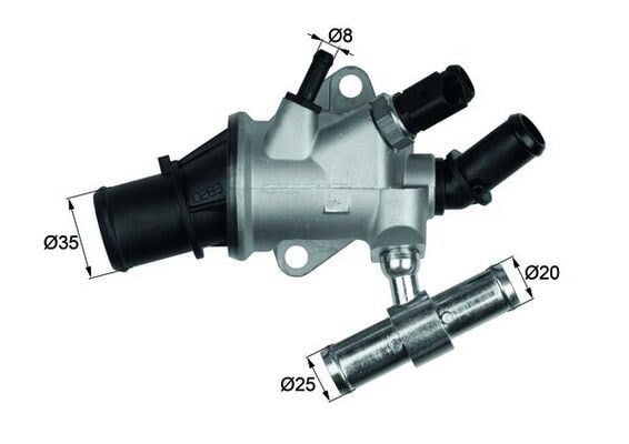 Lancia Lybra SW Termostat Komple 88C MAHLE