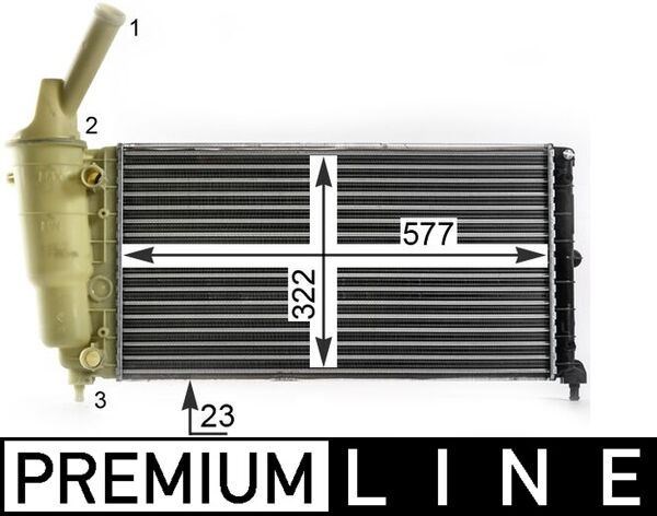Lancia Y 1.2i Soğutma Suyu Radyatörü MAHLE