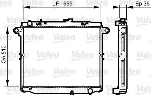 Toyota Land Cruiser HD/UZ 10 4.2 TD Radyatör [08/00] VALEO
