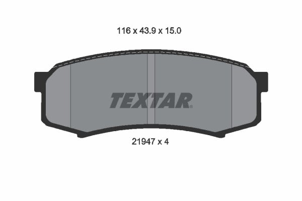 Toyota Land Cruiser Arka Fren Balatası TEXTAR