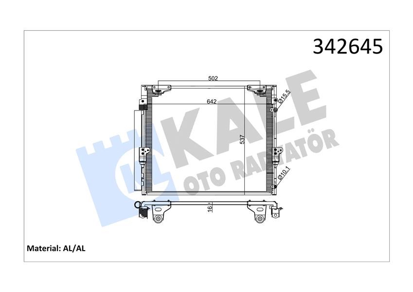 Toyota Land Cruiser Klima Kondenseri KALE-RADYATOR