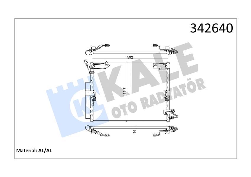 Toyota Land Cruiser 100 Klima Kondenseri KALE-RADYATOR