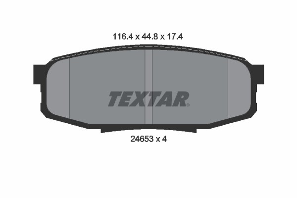 Toyota Land Cruiser Arka Fren Balatası TEXTAR