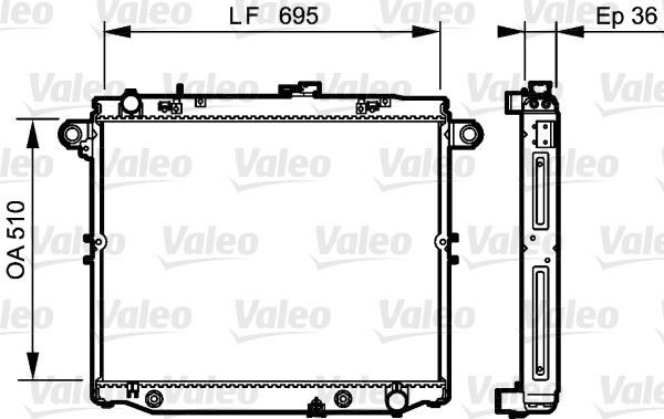 Toyota Land Cruiser Radyatör [01/98] VALEO