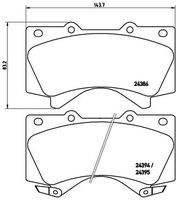 Toyota Land Cruiser Ön Fren Balatası BREMBO