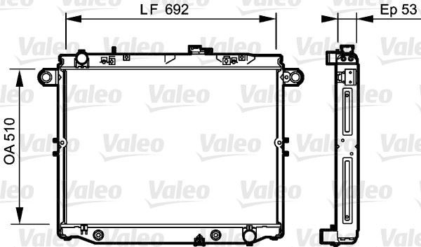 Toyota Land Cruiser HD/UZ 10 Radyatör [01/98] VALEO