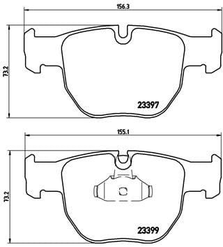 Land Rover Range Rover III L322 Ön Fren Balatası BREMBO
