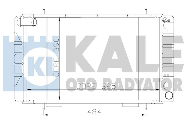 Land Rover Su Radyatörü [3 Sıra PA SIS] KALE-RADYATOR