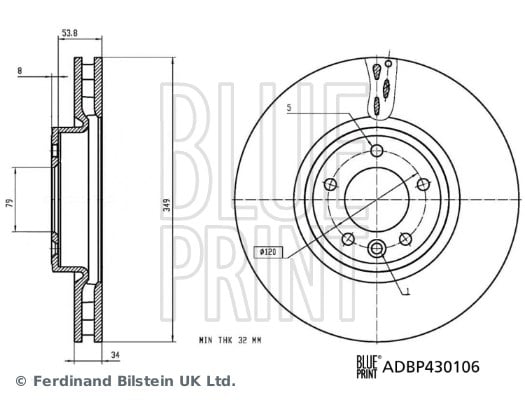 Land Rover Discovery 5 Fren Diski 4WD L462 BLUEPRINT