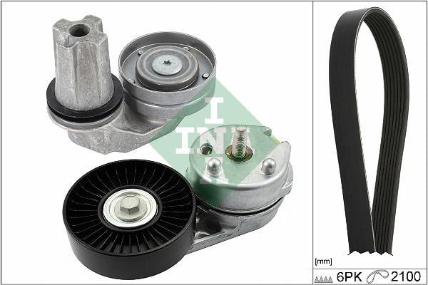 Land Rover Discovery IV L319 Range Rover L405 L320 L494 Kanallı Kayış Seti INA