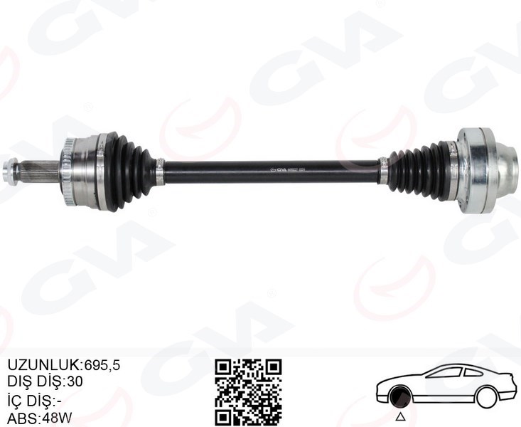 Range Rover 3 Vogue L322 Arka Sağ/Sol Komple Aks GVA